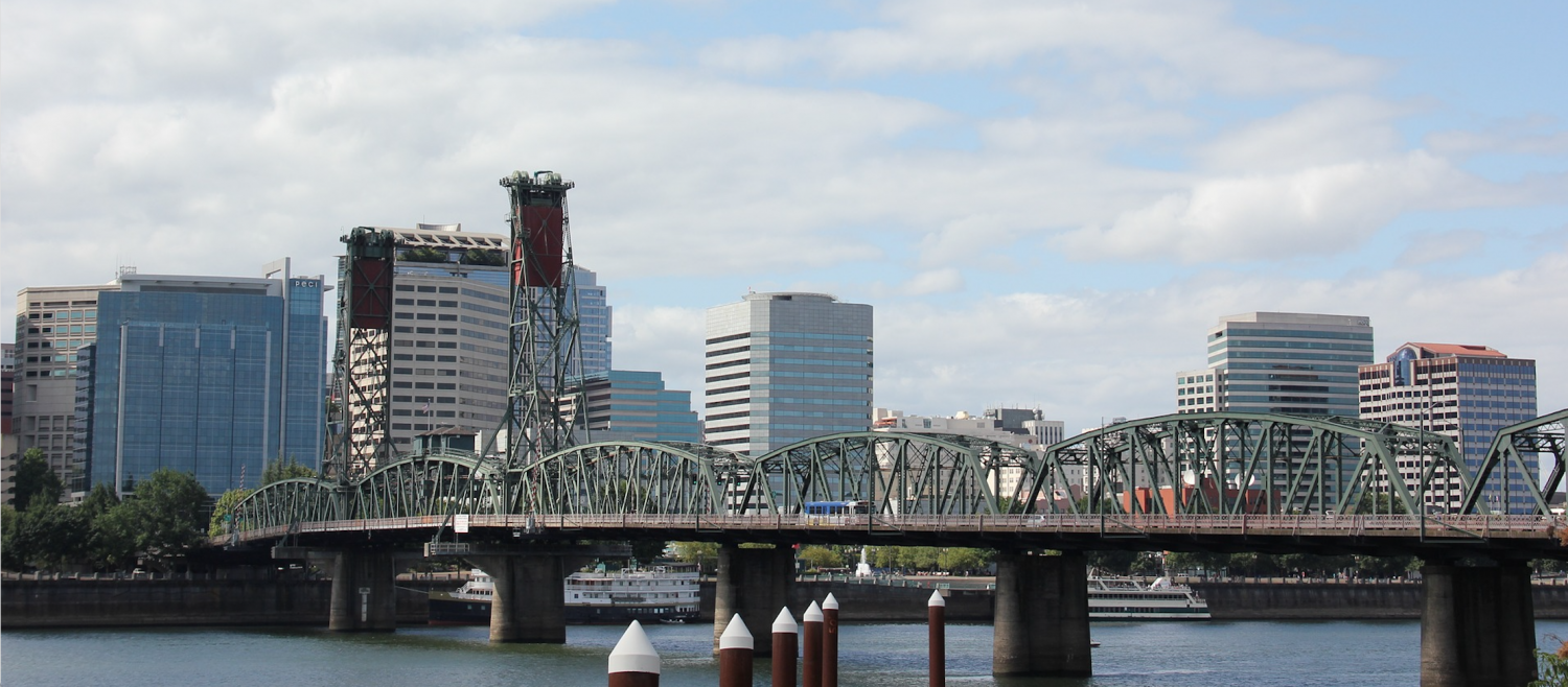 Bridge in downtown Portland